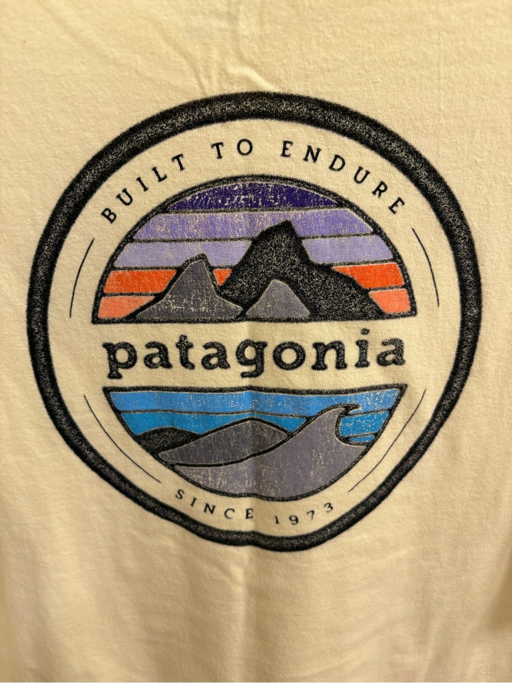 Patagonia yellow men’s t shirt.